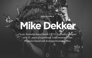 运用大字体元素设计网站页面